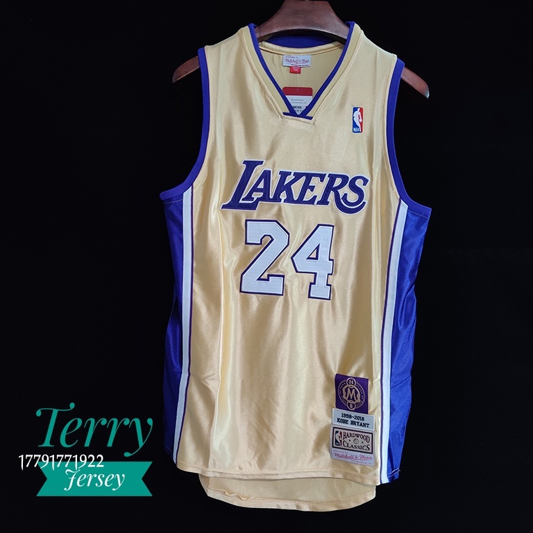 TerryJersey M&amp;N 湖人 Kobe Bryant 柯比 布萊恩 生涯紀念款 Au 刺繡 電繡 NBA 球衣