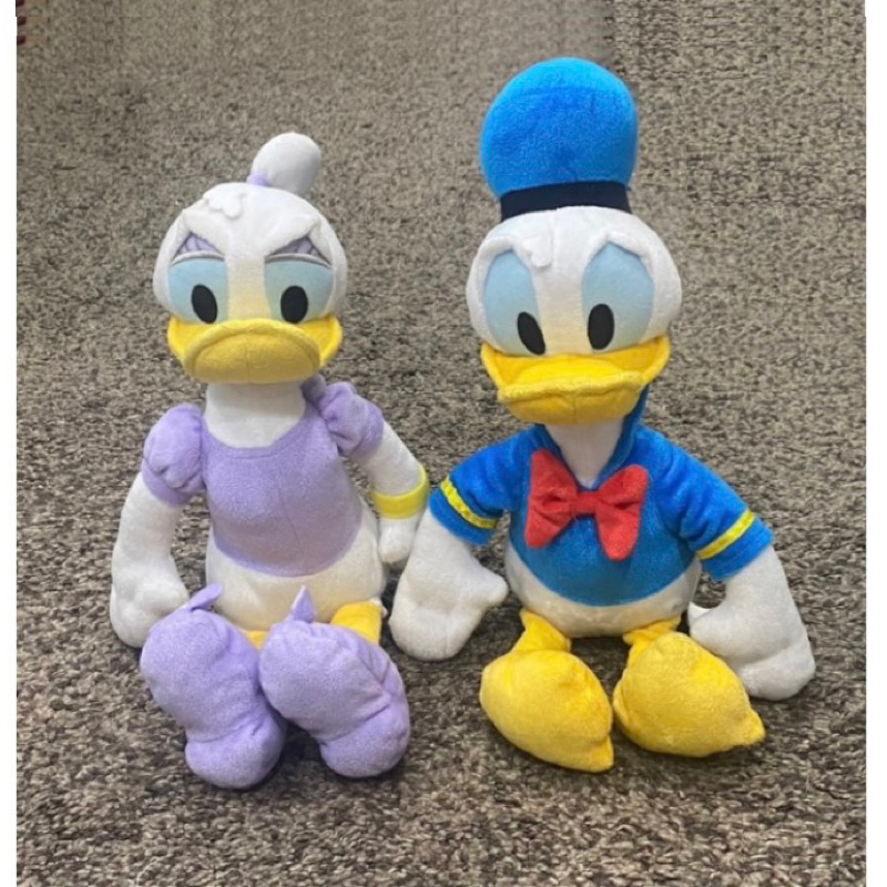 日本景品 Disney㊣迪士尼 水汪汪 坐姿 唐老鴨絨毛玩偶布偶娃娃 /黛西絨毛玩偶布偶娃娃/生日禮物
