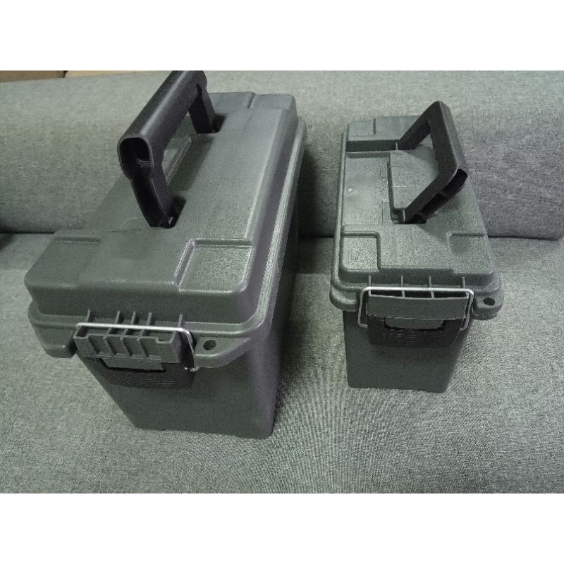 限量軍品 大+小700 合購特價 塑鋼輕量化彈藥箱民用版 塑膠 美軍彈藥箱 彈匣 風格露營 防水 釣魚箱（5組）