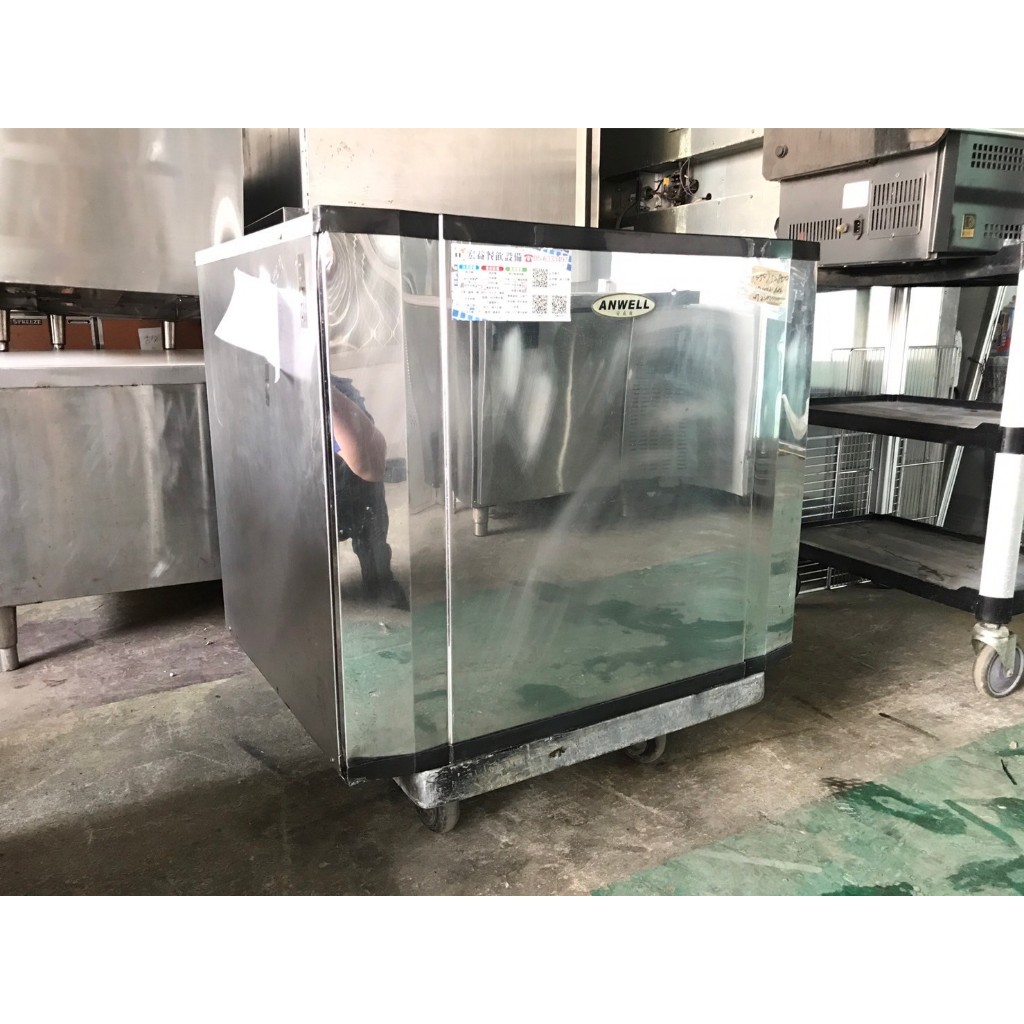 《宏益餐飲設備》中古製冰機 安威爾 AD1002W 1000磅製冰機 角冰水冷 餐飲設備規劃修理保養