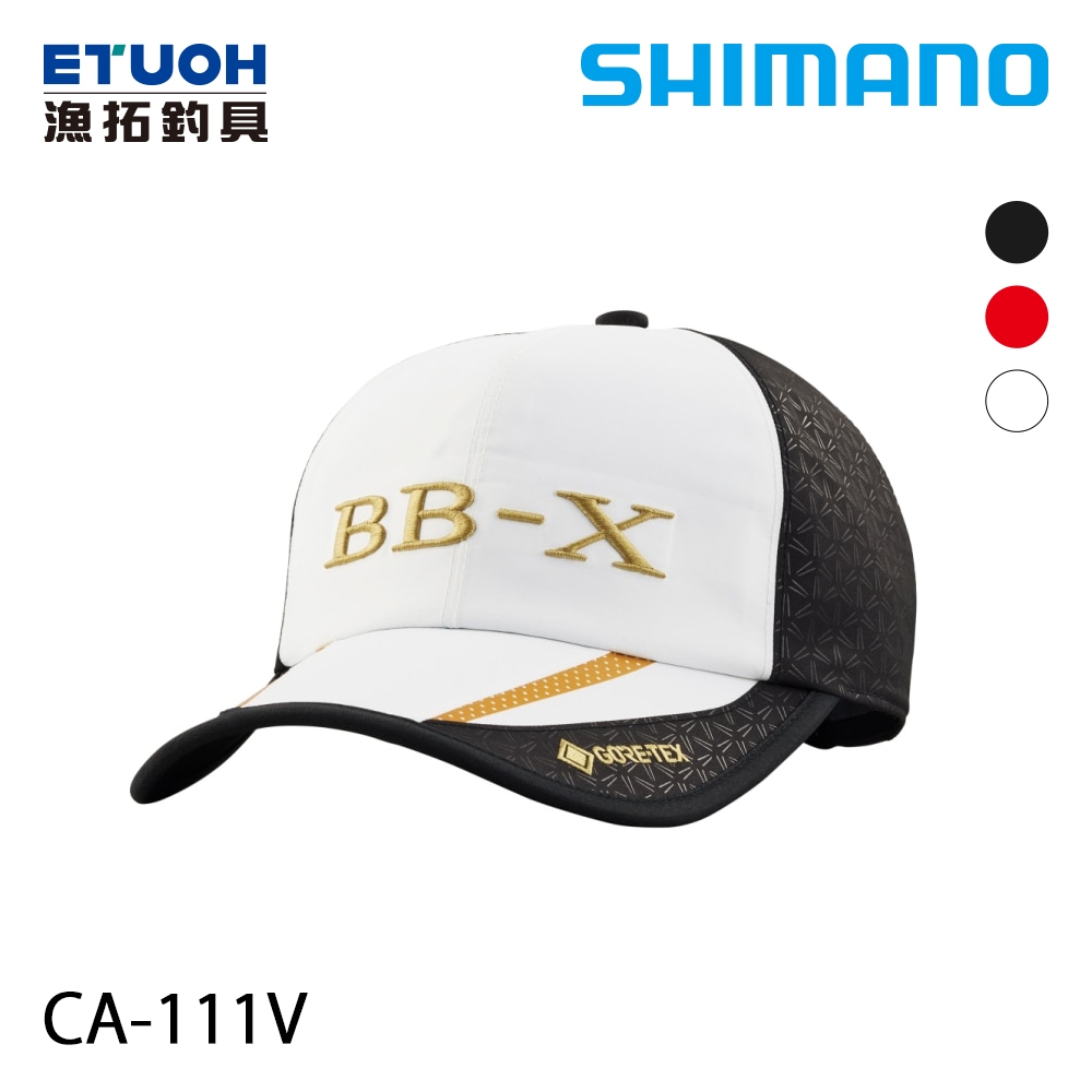 SHIMANO CA-111V BB-X白 [漁拓釣具] [釣魚帽] [防水]