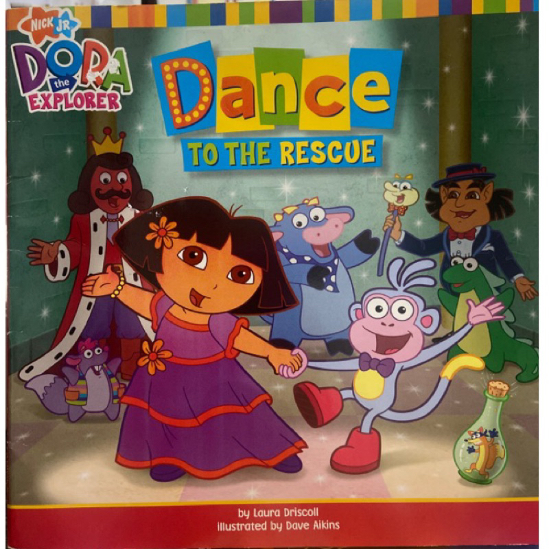 【 愛探險的朵拉 】迪士尼 朵拉Dora Dance to the rescue 英文繪本 故事書 童書