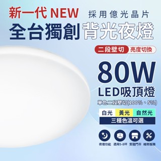 沐月燈飾｜ LED吸頂燈 24W 40W 50W 80W二段壁切調光 房間吸頂燈 星空吸頂燈 星鑽吸頂燈 客廳燈 吸頂燈