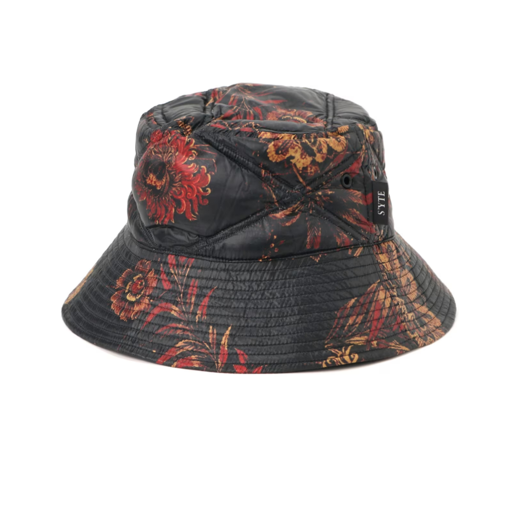 (YAMA) S'yte Yohji Yamamoto 山本耀司 x TAION 花卉圖案絎縫羽絨 漁夫帽 保暖帽 帽子