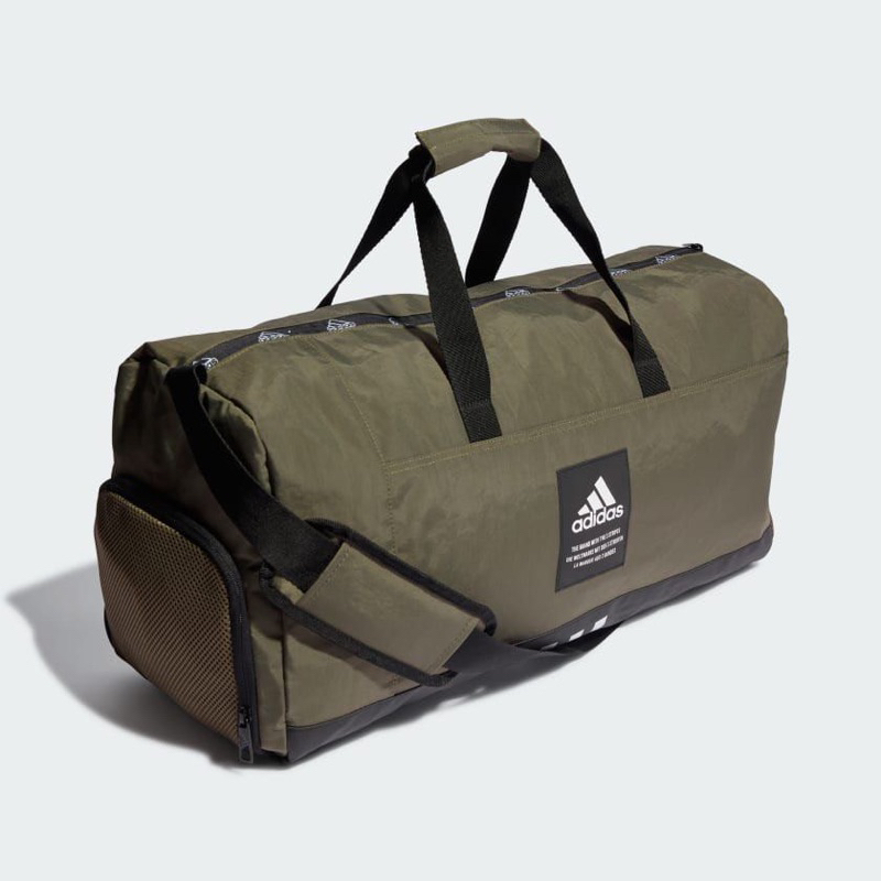 ( 全新正品 ) Adidas 愛迪達 軍綠色旅行袋 圓筒包 包包 手提袋 大容量 休閒 運動品牌 IL5754