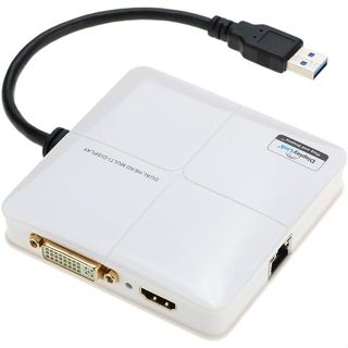 USB3.0轉DVI/HDMI高畫質外接顯示卡#電腦分屏器一分二屏#辦公炒股螢幕擴展器#同步顯示分享器#螢幕分享器