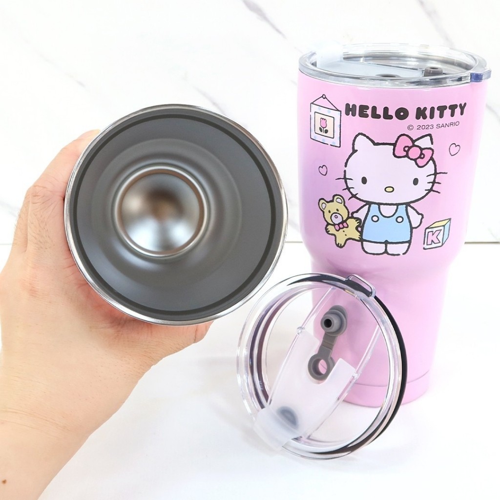 正版 三麗鷗 Hello Kitty 不鏽鋼冰霸杯附保溫袋