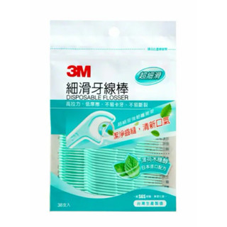 3M 細滑牙線棒 薄荷木糖醇 (散裝38支*3包)
