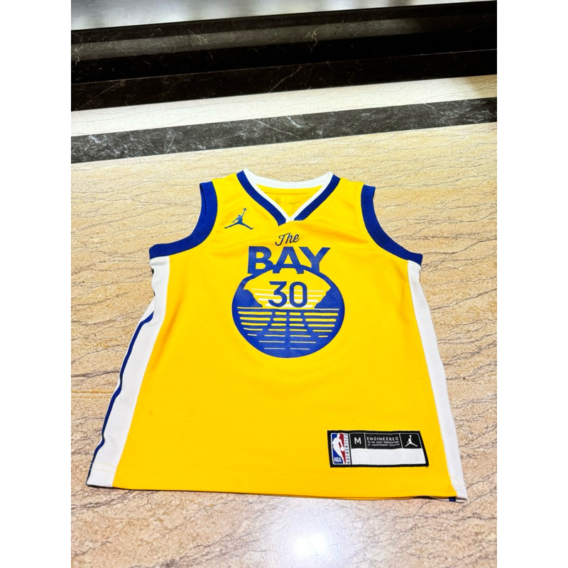 NBA 兒童球衣Stephen Curry 黃色 （二手）