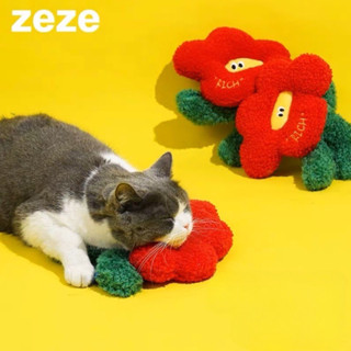 【桃喜 TAOXI】zeze RICH有錢花貓薄荷抱枕 自嗨解悶 貓玩具 寵物玩具 逗貓玩具 抱枕 絨毛玩具