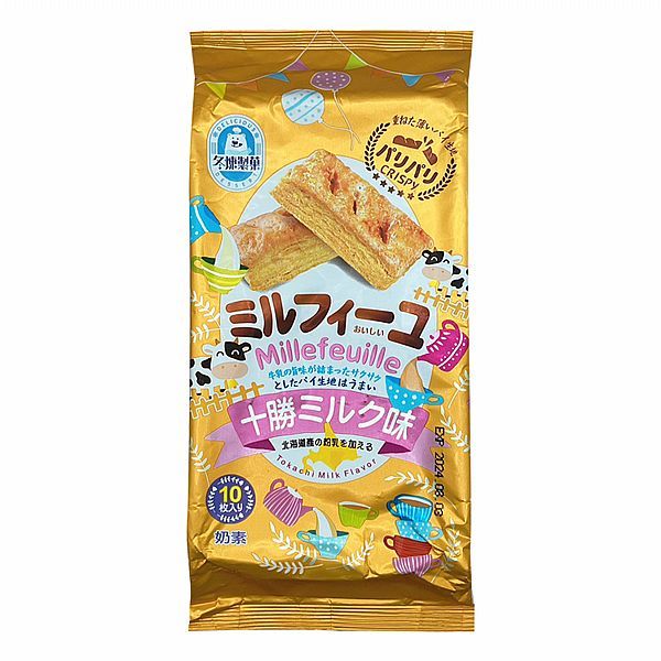 冬煉製菓 十勝乳奶香風味千層派(100g)【小三美日】DS018790