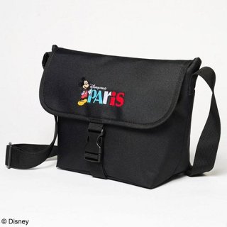 《瘋日雜》073日文MOOK雜誌附錄disney 巴黎迪士尼樂園米奇刺繡郵差包 斜挎包 側揹包 收納包