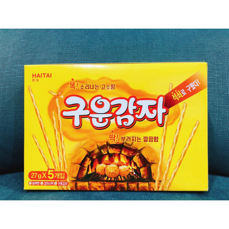 韓國 HAITAI 海太 烘焙馬鈴薯棒 135g (5入/盒) 馬鈴薯棒 馬鈴薯條 馬鈴薯條 餅乾