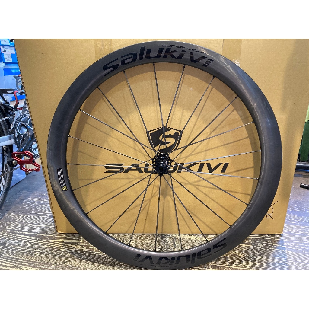 [304bike 台北市]Salukivi 獵犬 KJD50SL 公路車碳纖維碟煞輪組 1250g 陶瓷培林 碳纖維幅條