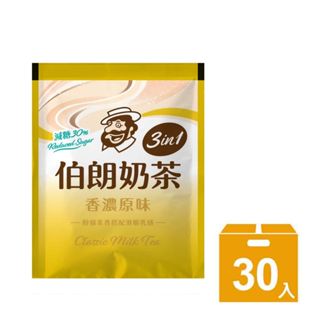 【MR.BROWN 伯朗】減糖香濃原味奶茶(三合一) 30入/袋