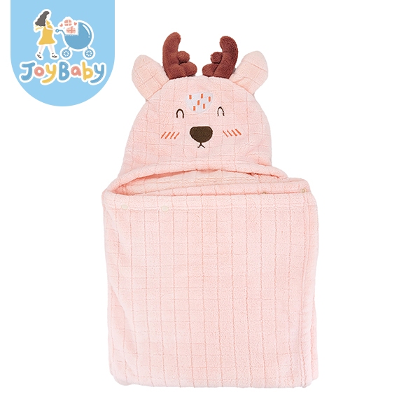 JOYBABY 嬰兒浴巾 新生兒斗篷浴巾 連帽抱被 動物造型超大尺寸兒童浴巾 超柔蓋毯
