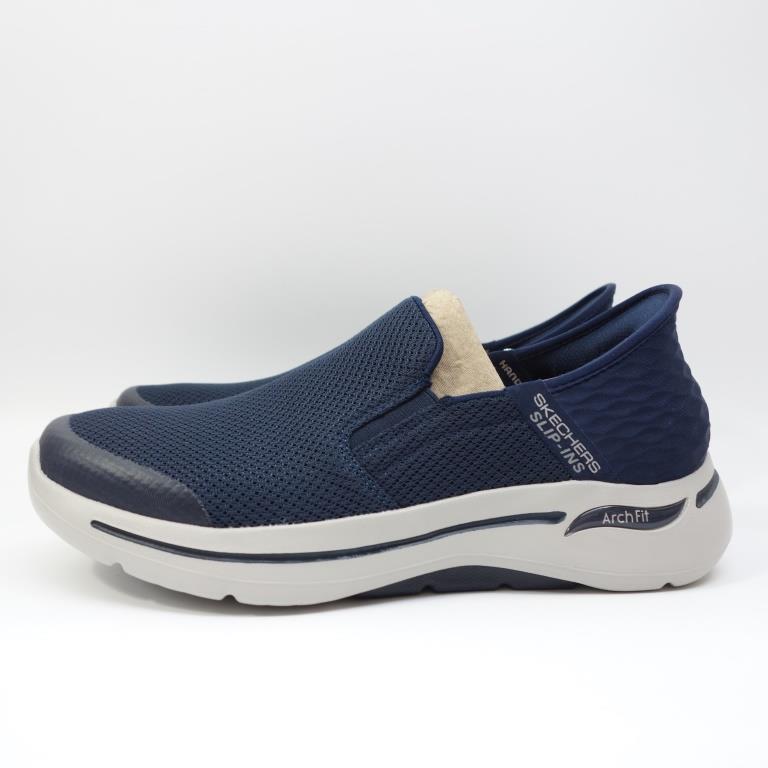 [麥修斯]SKECHERS GO WALK ARCH FIT 216259NVY 健走鞋 足底筋膜炎 瞬穿 深藍 男款