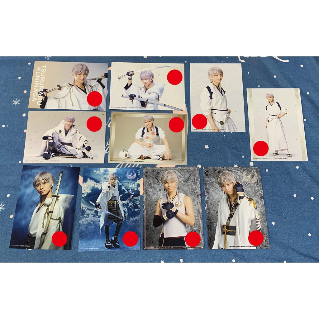 刀劍亂舞 音樂劇 岡宮來夢 鶴丸國永 寫真組 徽章 小型立牌 立牌收納展示包