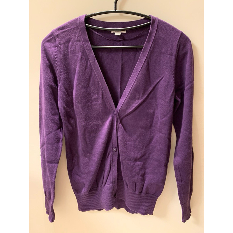bossini 女裝 紫色薄款針織外套