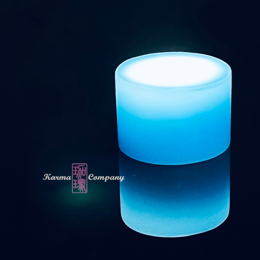 珈瑪-12小時淡藍色LED蠟燭燈-小型*1粒(USB充電)-LED純蠟蠟燭防水電子蠟燭燈 供佛燈充電式蠟燭充電蠟燭 現貨