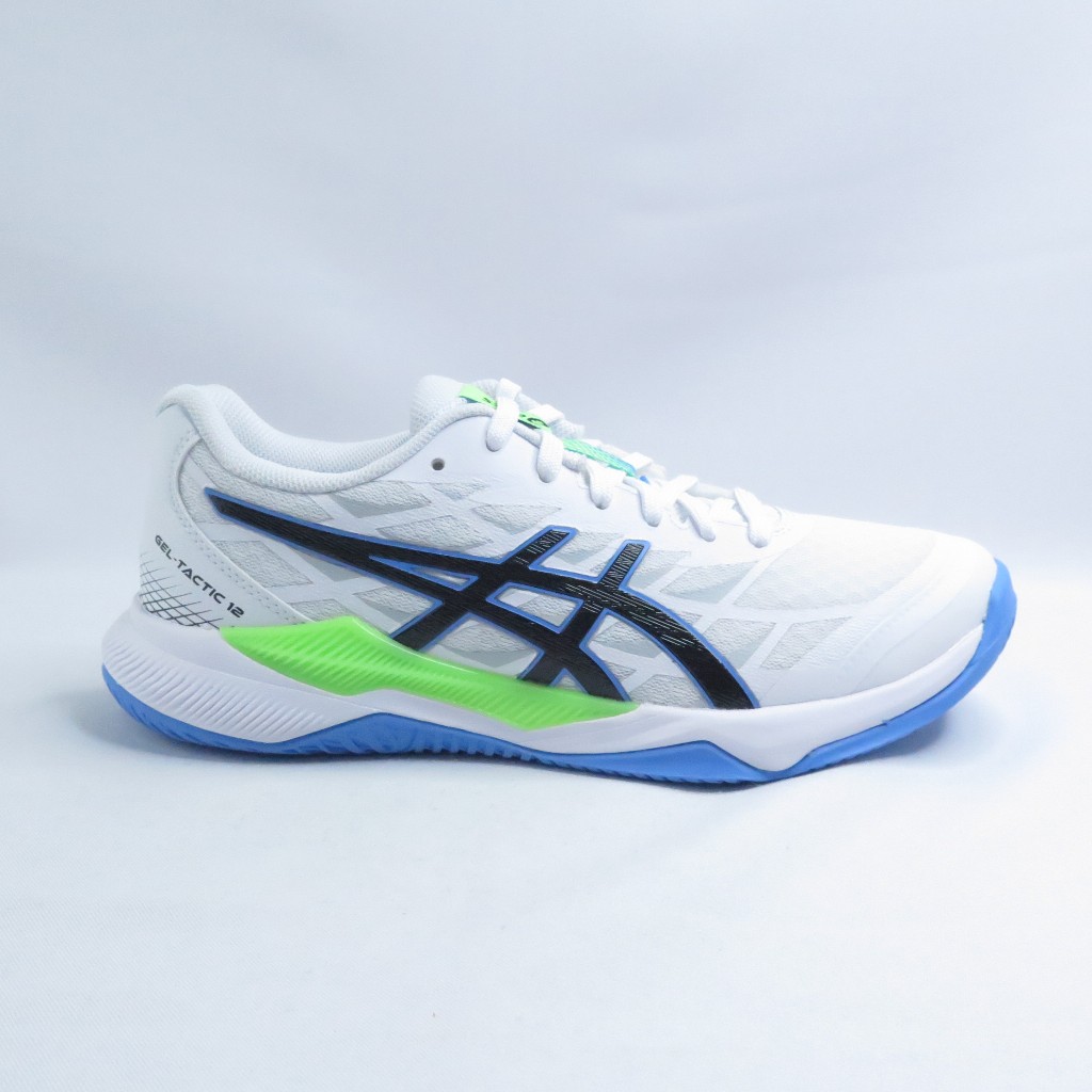 ASICS GEL-TACTIC 12 1073A058102 男女 排球鞋 白x藍【iSport愛運動】
