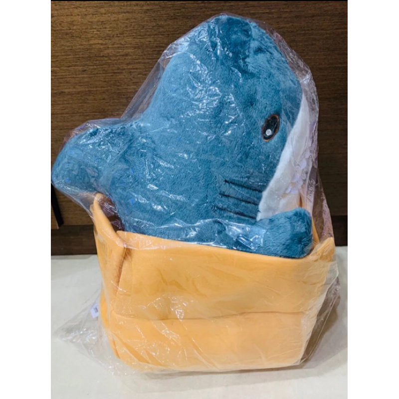 紙箱鯊魚娃娃 鯊魚玩偶 18英吋