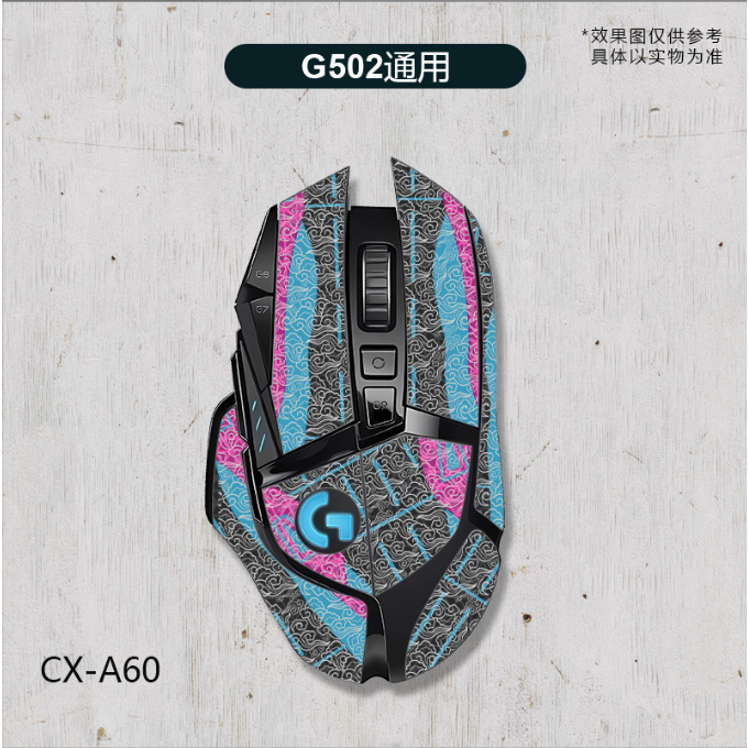 [台中現貨]羅技滑鼠 G502有線/無線通用 防滑貼 防汗貼 保護貼 蜥蜴皮材質全包含掌心貼手感佳美觀耐用CX-A60