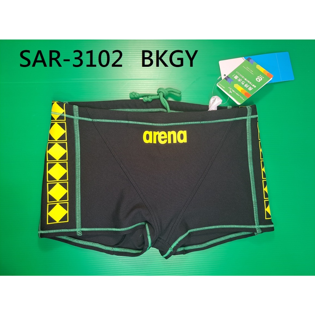 【ARENA+游泳多多】ARENA 新款 SAR-3102男性 彩虹標 練習 泳褲 尺寸 S