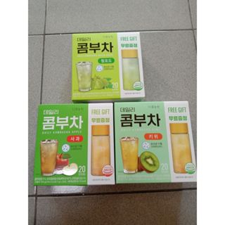💯韓國正品+現貨✈️韓國帶回-DaNongWon 康普茶5g 20包贈隨手瓶1個-奇異果.蘋果.麝香葡萄