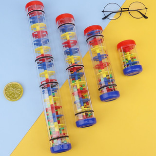 現貨〔兒童樂器】三節 & 兩節 奧爾夫雨聲響筒 ♥ 樂器沙漏 響筒 ♥ 彩虹棒 模擬 兒童玩具 雨聲 商檢合格 F096
