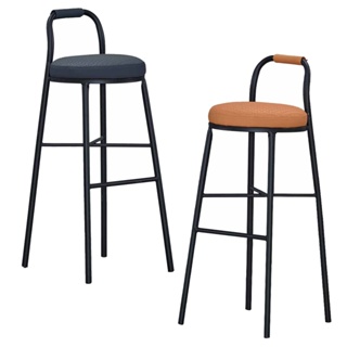 Boden-歐尼德工業風皮革吧台椅/高腳椅/單椅(兩色可選)