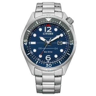 CITIZEN星辰錶 Gents AW1716-83L 光動能都會時尚不鏽鋼手錶 藍/44.0mm