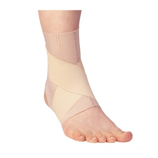 【海夫健康生活館】KP 日本製 Alphax 肌膚感覺 護踝 腳踝護帶 雙包裝 膚色(M/L)