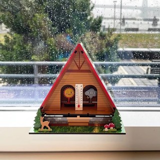 賽先生科學工廠｜Kikkerland DIY瑞士小屋氣象濕度計