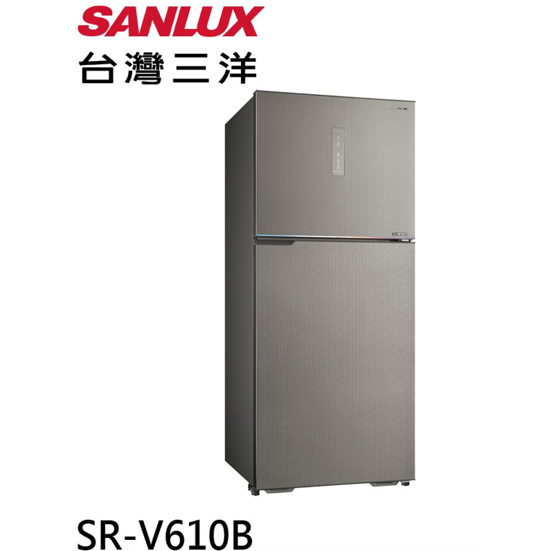 【SANLUX 台灣三洋】 606公升 大冷凍庫 雙門變頻冰箱 SR-V610B 免運 基本安裝 蝦皮代開電子發票