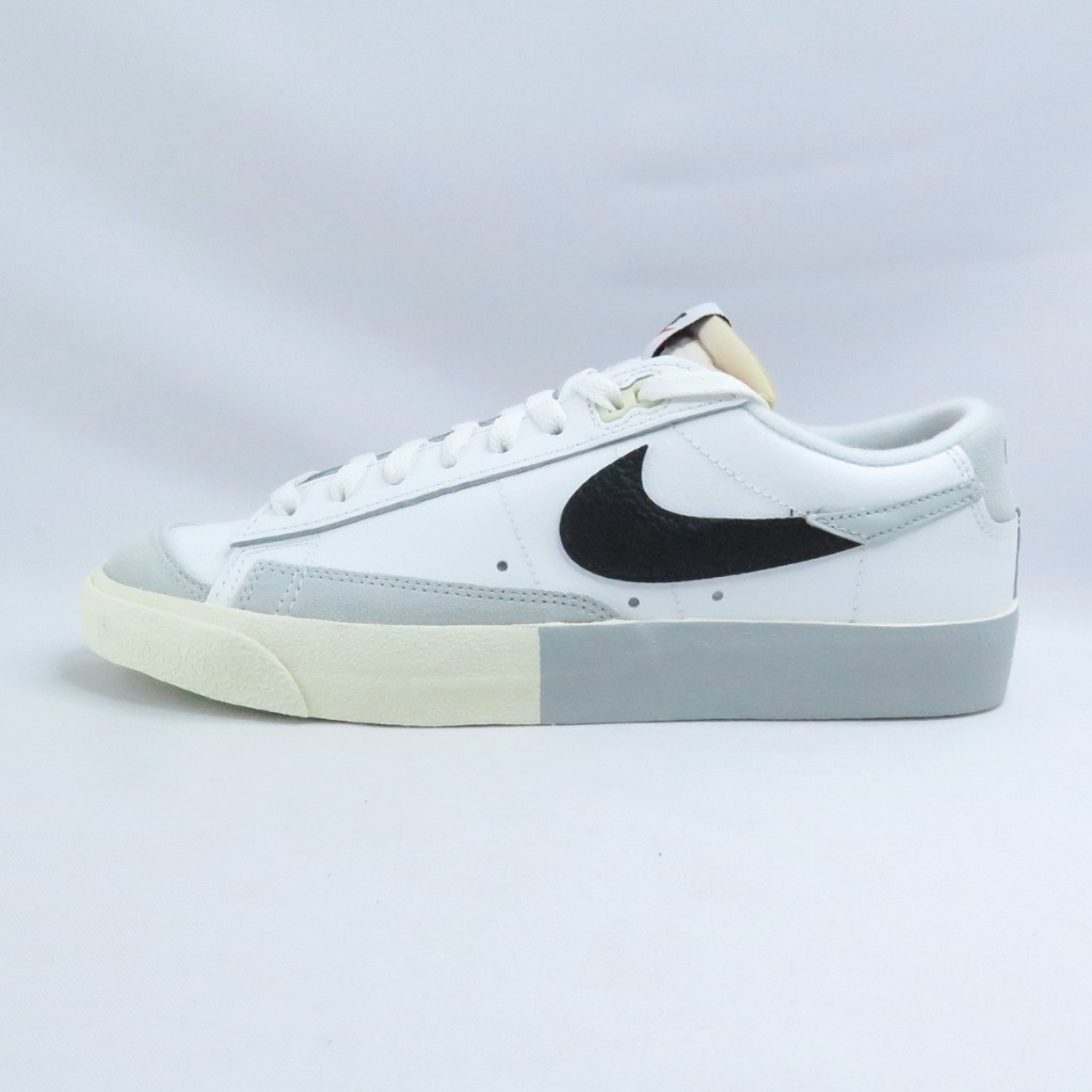 NIKE DZ2544100 男款 休閒鞋 Blazer Low 77 皮革 麂皮 雙色勾 白x黑【iSport愛運動】