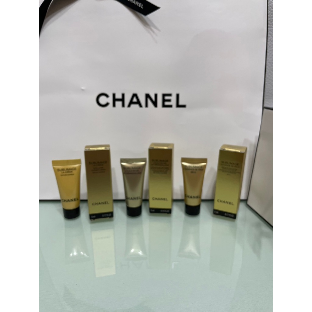 (全新)CHANEL 香奈兒 奢華晶燦賦活粉底精萃BR12. 金燦洗卸精萃.晶燦賦活乳霜豐潤版 ~5ML都有中文標籤