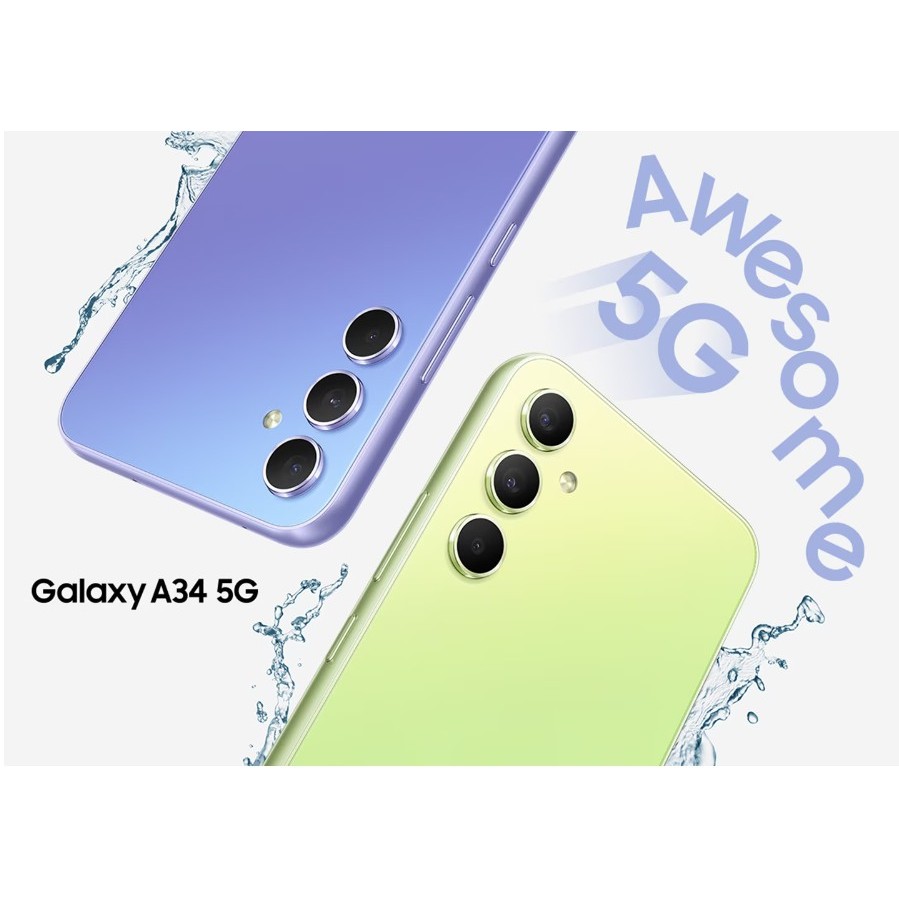 SAMSUNG Galaxy A34 5G 8G+128GB※6.6吋FHD+/ IP67防塵防水~萬華 倢希通訊