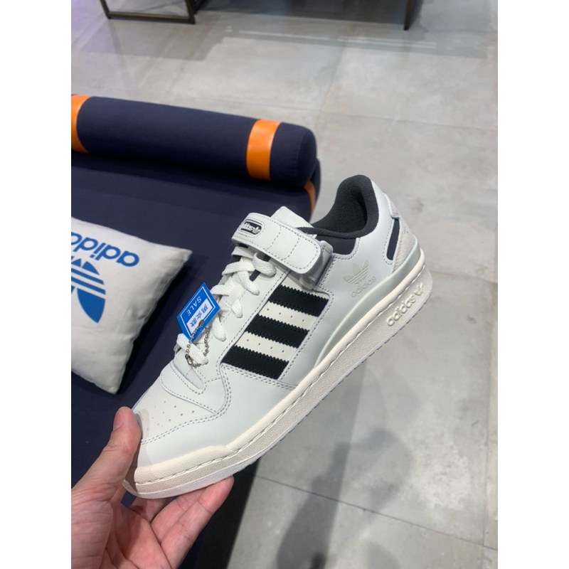  ADIDAS FORUM LOW 白 黑 魔鬼氈 復古 休閒鞋 男女 IE7217