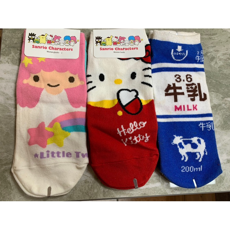 三麗鷗短襪 雙子星襪子 Hello kitty襪子 韓風短襪