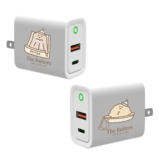 【TOYSELECT】The Butters 滑雪可露露USB3.0+PD20W雙孔充電器