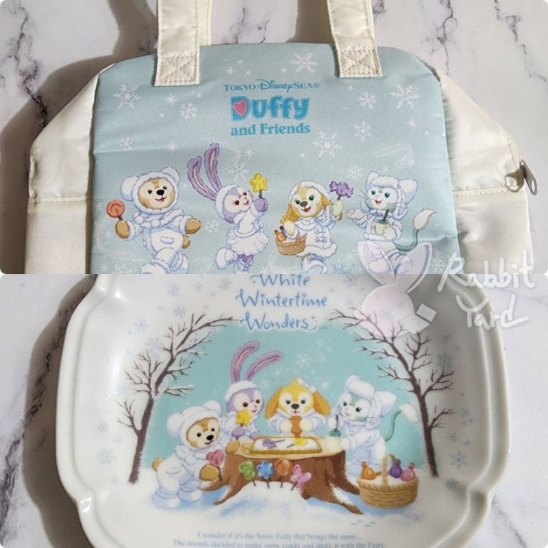 台灣現貨秒出 東京迪士尼海洋 Disney 樂園 達菲家族 冬季 冬天 棒棒糖 手提包 便當包 餐袋 瓷盤 收納