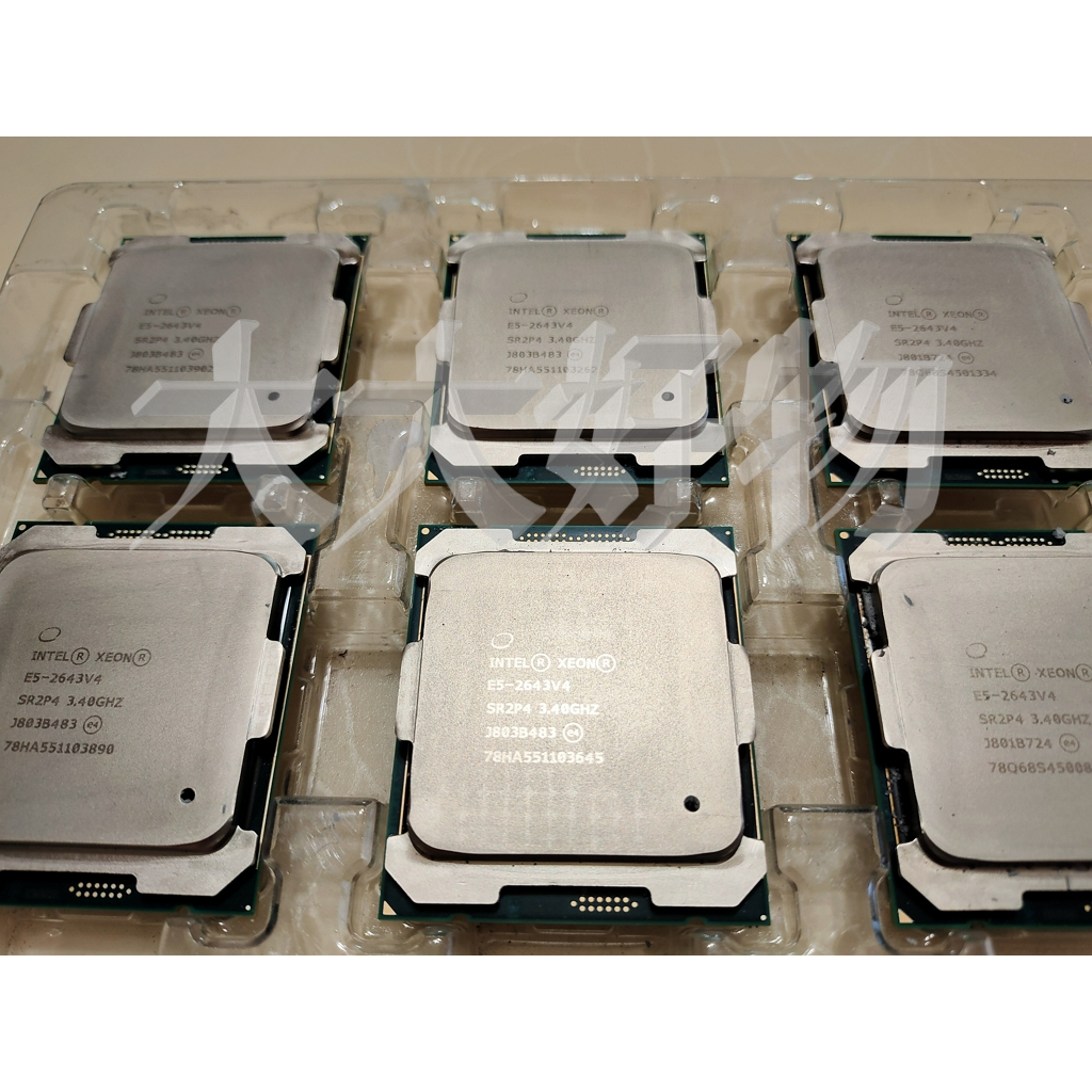 【大大好物】CPU INTEL XEON E5-2643 V4 3.40GHz 6C12T 二手拆機良品