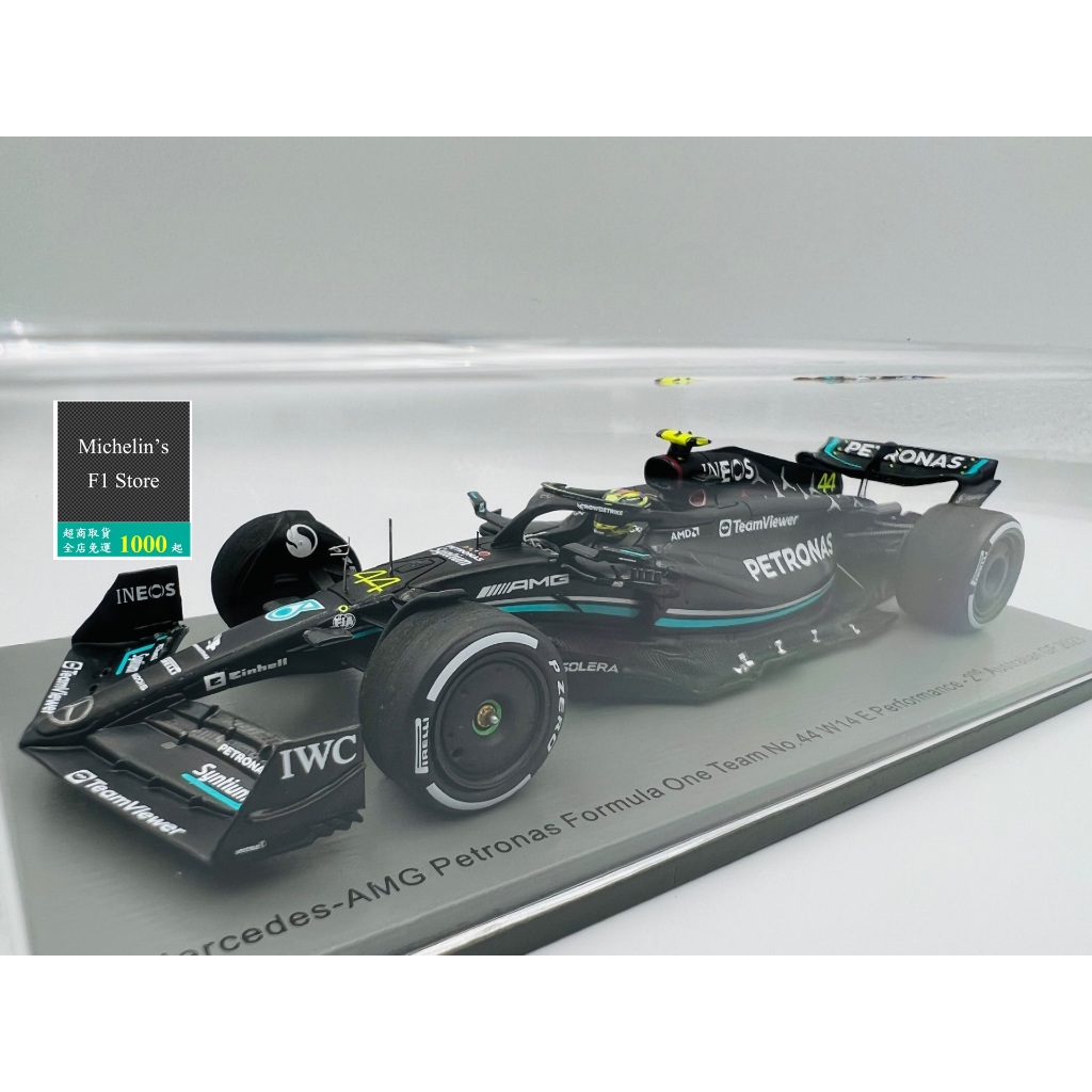 🏁[已售完請勿下單] 2023 F1 1:43 Lewis Hamilton Mercedes SPARK W14E澳洲