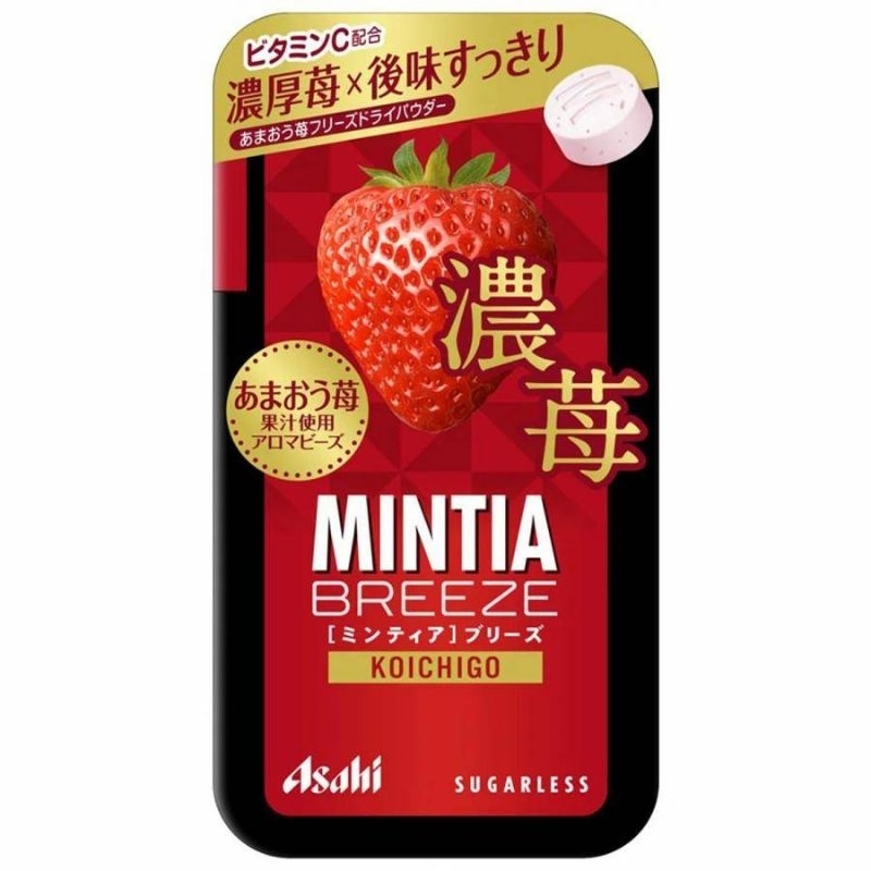 （現貨+預購）日本 Asahi朝日 MINTIA 濃郁草莓口味喉糖 口含錠