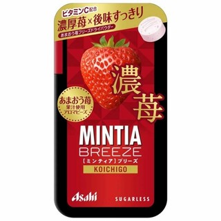 （現貨 快速出貨+預購）日本 Asahi朝日 MINTIA 濃鬱草莓口味喉糖 口含錠