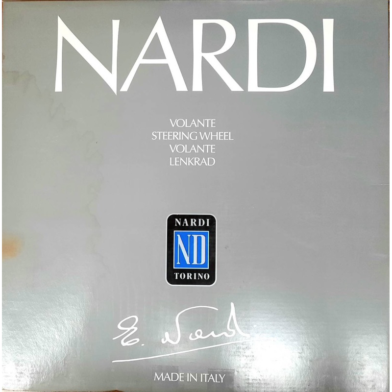 全新未拆封-NARDI-義大利制360mm-黑色真皮方向盤