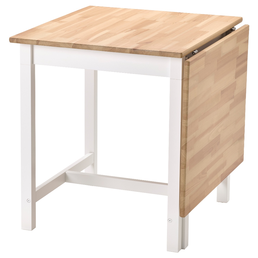 北歐工業LOFT風格經典IKEA宜家PINNTORP折疊桌/延伸桌書桌工作桌餐桌/淺棕拼染白色/二手八成新/特$3680