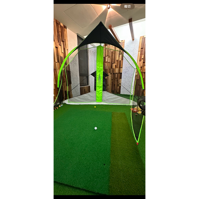 高爾夫打擊網（迪卡儂）+揮桿軌跡練習墊