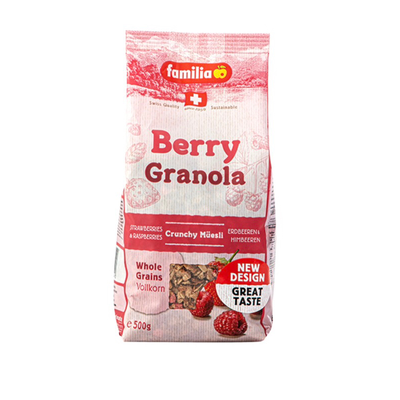 🌟即期商品🌟 瑞士 FAMILIA 莓果脆麥片 500g 全家綜合穀物 berry granola 早餐 麥片 穀物
